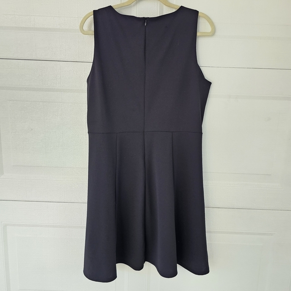 SD Collection Black Fit & Flare Dress 16 Minimalist, Classic, Modcore Style - Picture 3 of 10